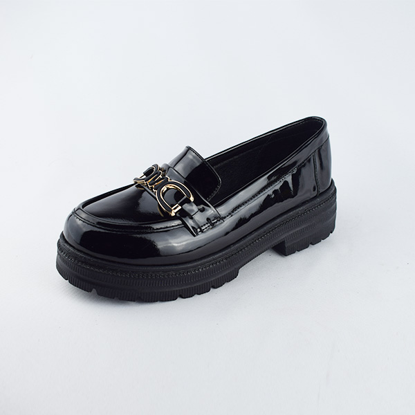 Chaussure pour femme 0160 Noir verni ..........         derbie et chaussure femme Maroc